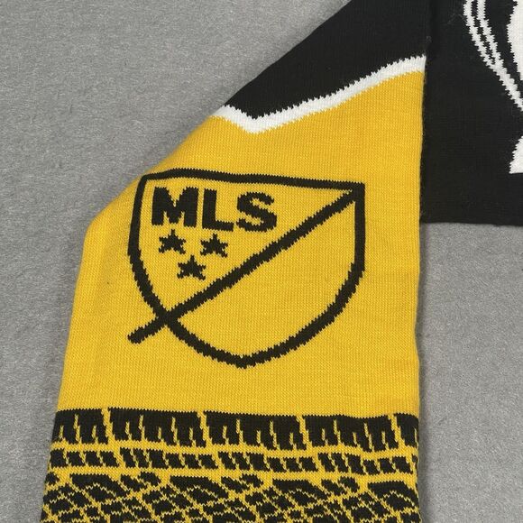 MLS Cup Scarf 2020 Final Columbus Crew Seattle Sounders Black Yellow Continental - Picture 3 of 8